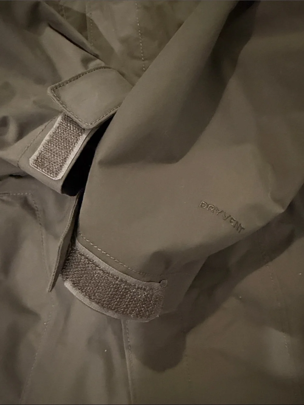 North Face Osolita Olive Green 3 in 1 Hooded Jacket with Lavender zip in Lining